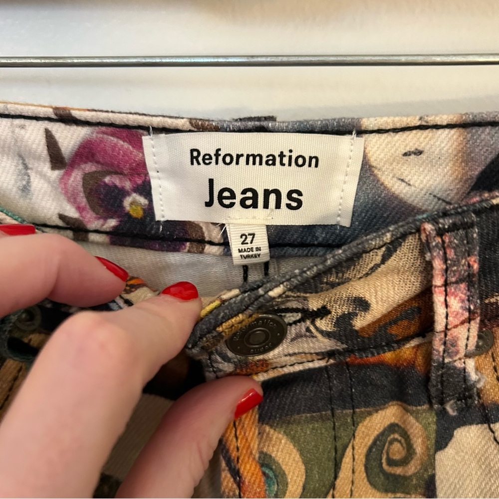 Reformation Printed Patterned Jeans - image 7